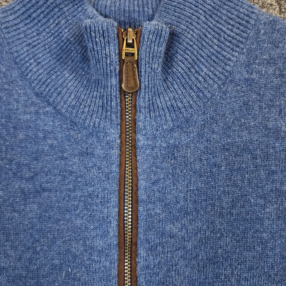 RLX‎ Ralph Lauren Men Cashmere Quarter Zip Golf Quiet Luxury Sweater M NWT